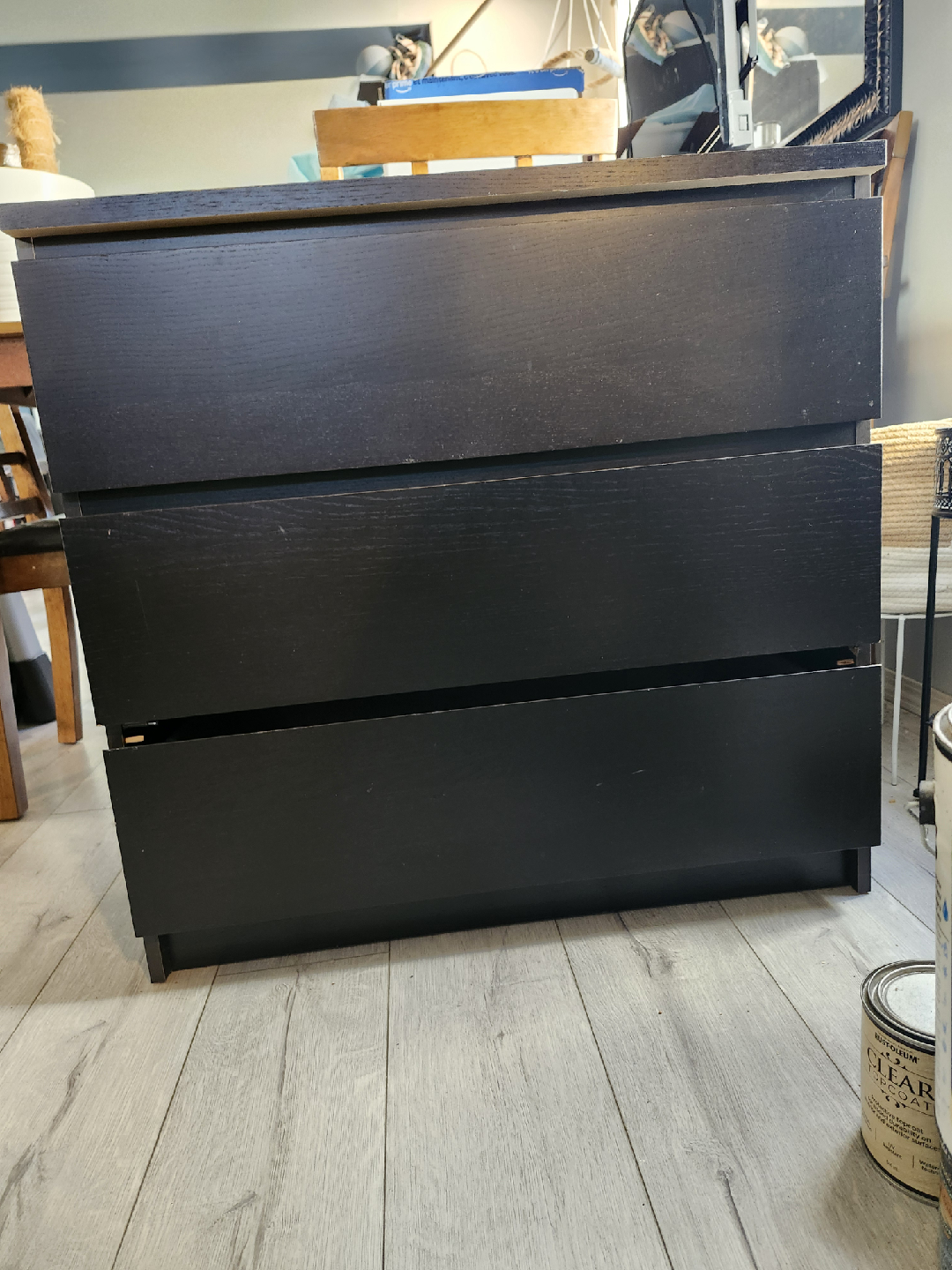 IKEA Malm Black Dresser