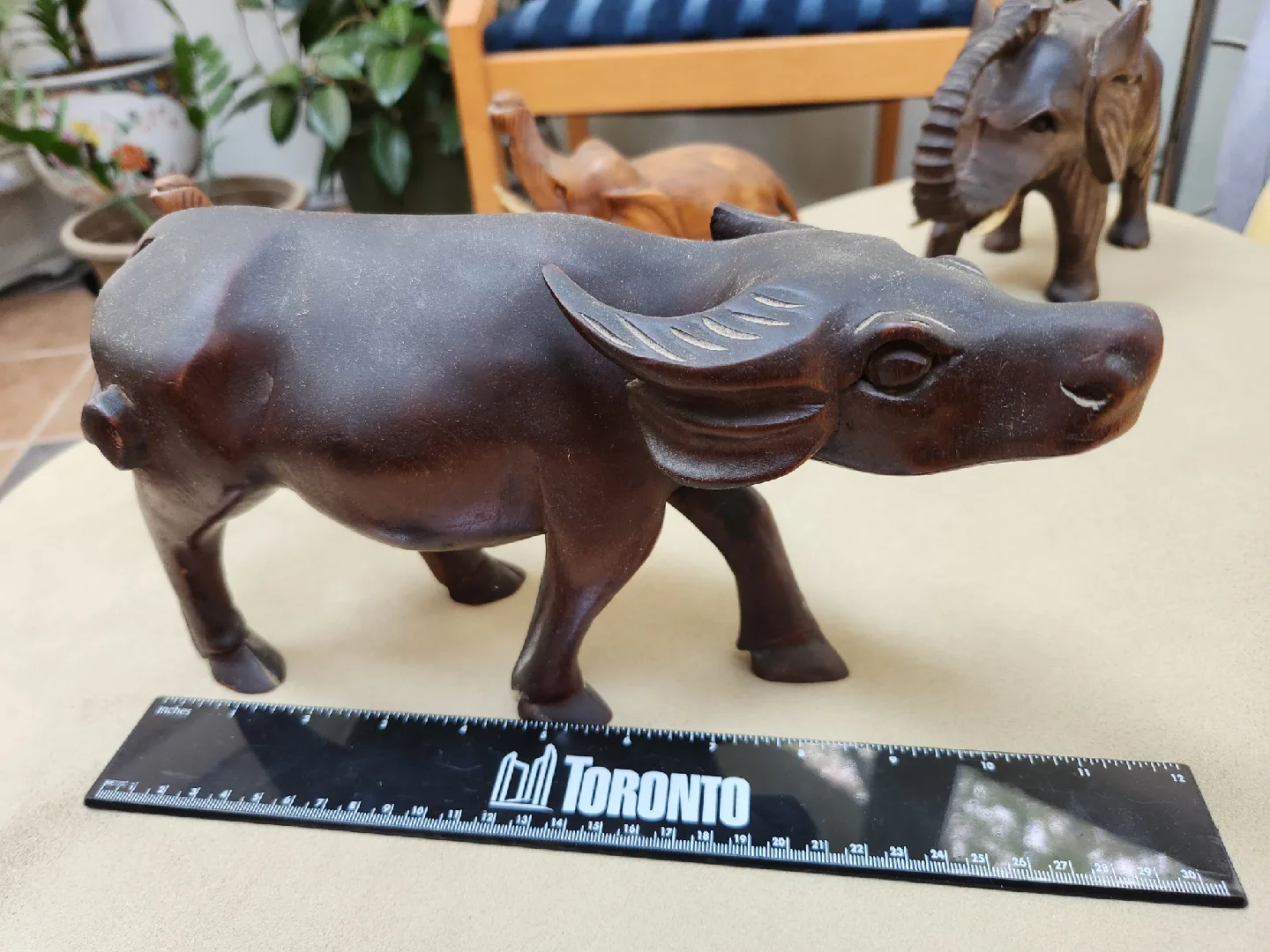 Hand Carved Wood Animal Figurines image indicator(4)