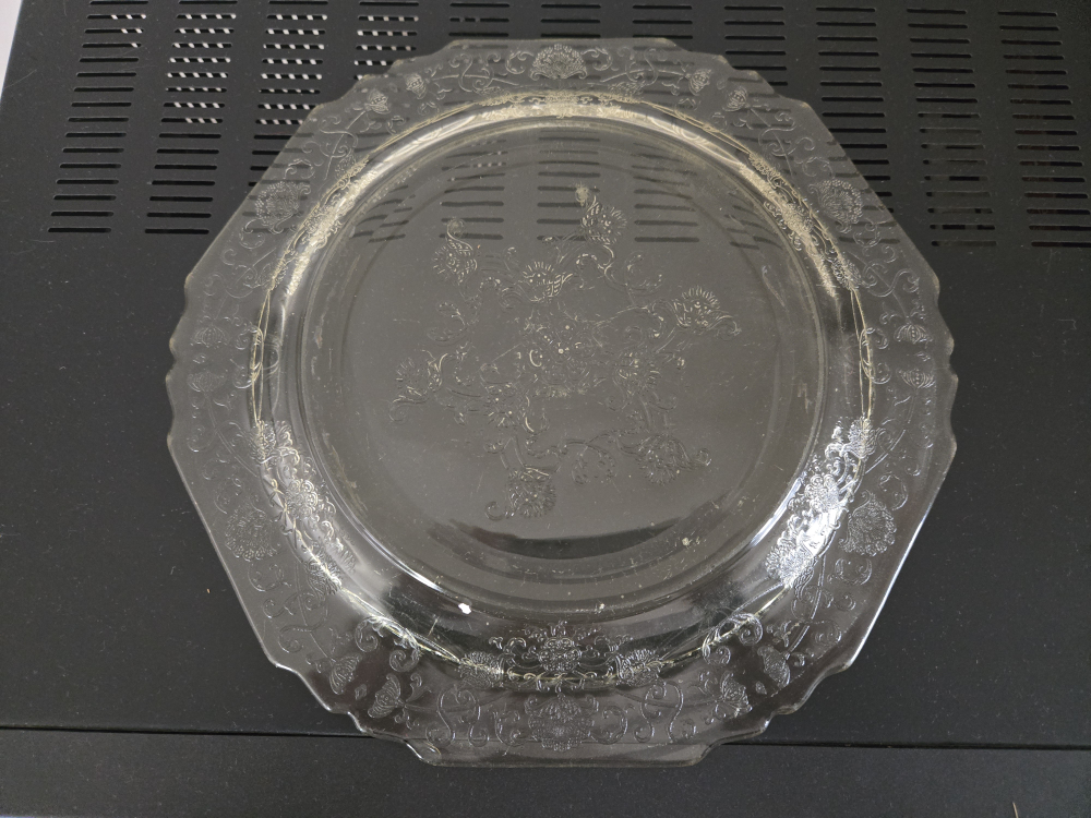Vintage Yellow Glass Serving Plate - photo 2