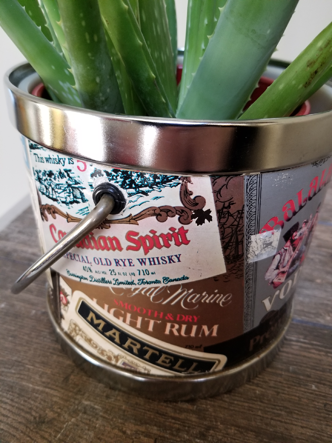 1970's upcycled ice bucket plant pot! - photo 4
