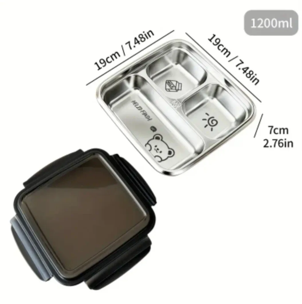 Cute Kids 304 Stainless Lunch Box (2 sets) image indicator(3)