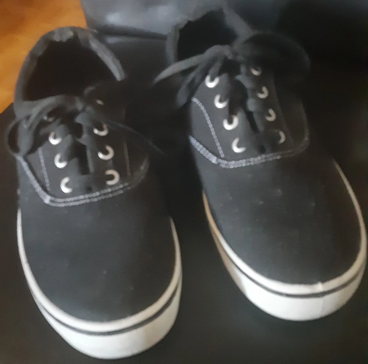 Black Canvas Sneakers thumbnail