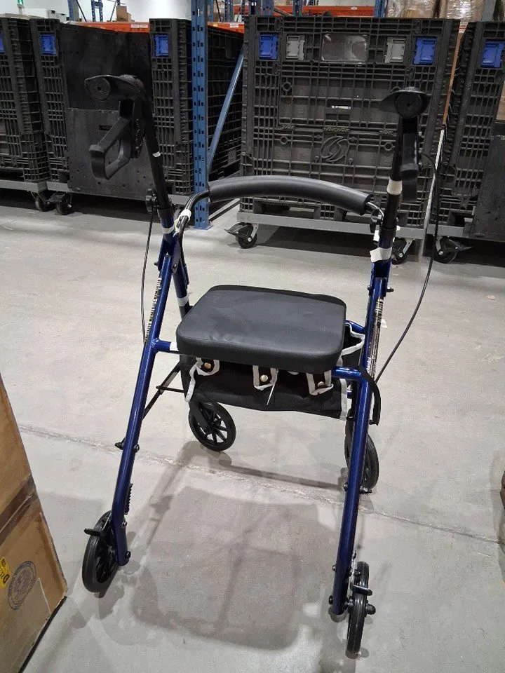 JUNIOR ROLLATOR WALKER UP PADDED SEAT AND ADJUSTABLE HEIGHT image indicator(3)