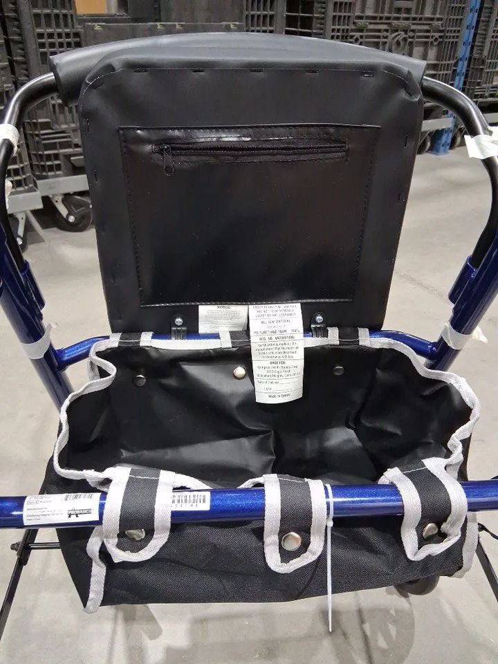 JUNIOR ROLLATOR WALKER UP PADDED SEAT AND ADJUSTABLE HEIGHT image indicator(4)