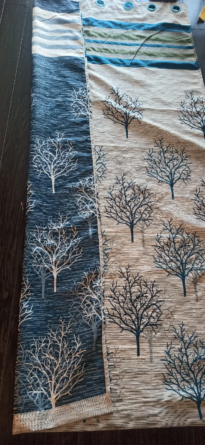 Two way Tree Print Curtain Panel image indicator(4)