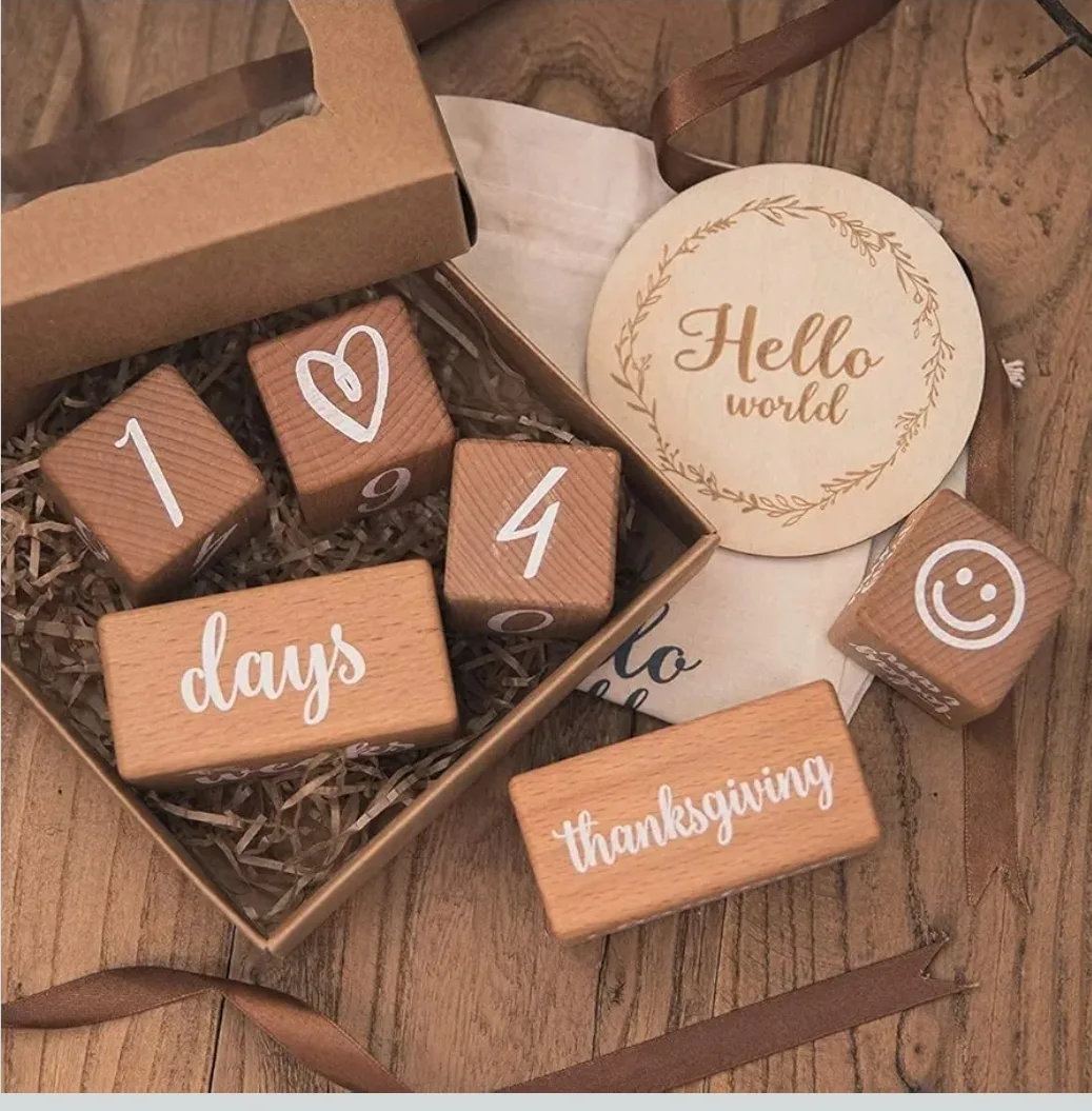 Baby Milestone Blocks - Photo Prop image indicator(2)