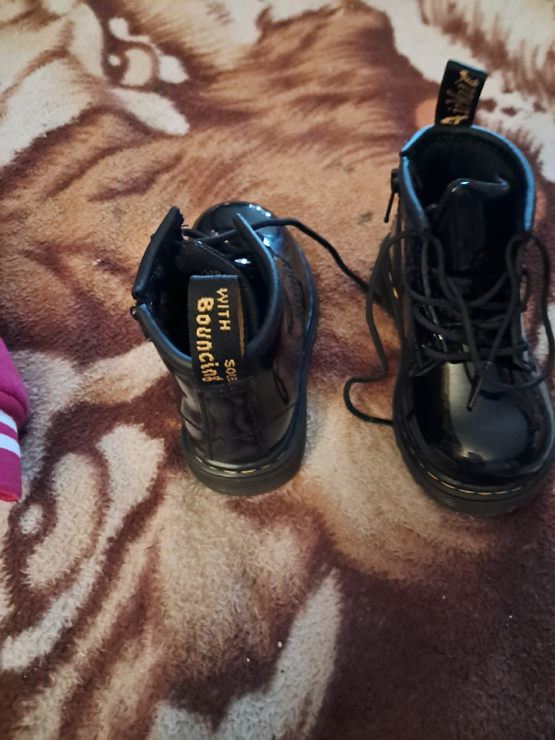 Dr. Martens Toddler Black Patent Boots