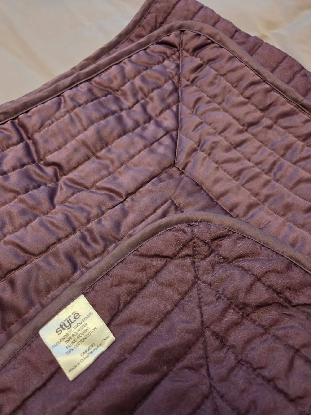Style Quilted Bedspread - Purple - photo 3
