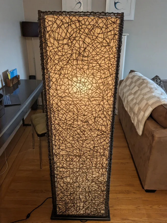 Woven Wood Floor Lamp thumbnail