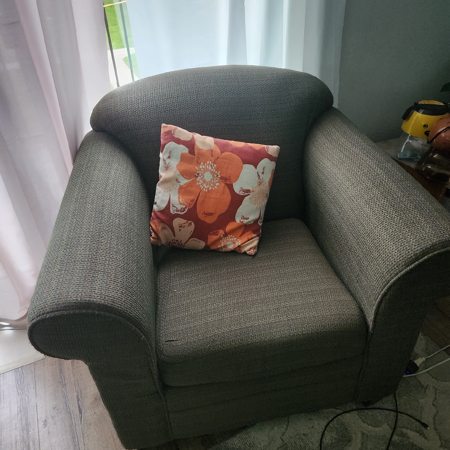 6 Seat  Coach Sofa and Armchair Set - Olive Green - photo 3