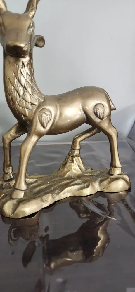 Solid Brass Deer Figurine image indicator(6)
