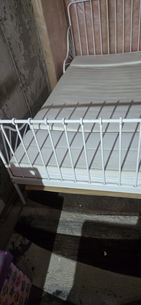 White Metal Bed Frame - photo 4
