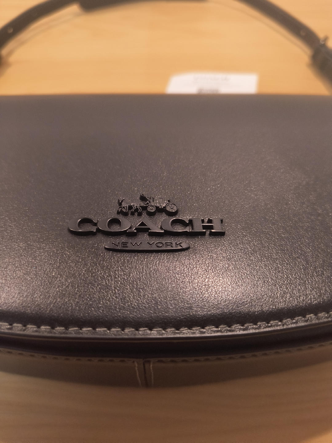 Coach Black Leather Shoulder Bag