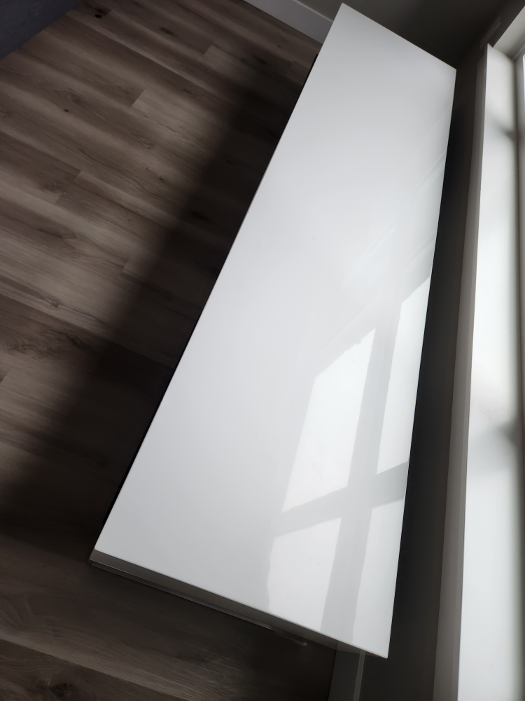 White TV Stand with Drawer - photo 3