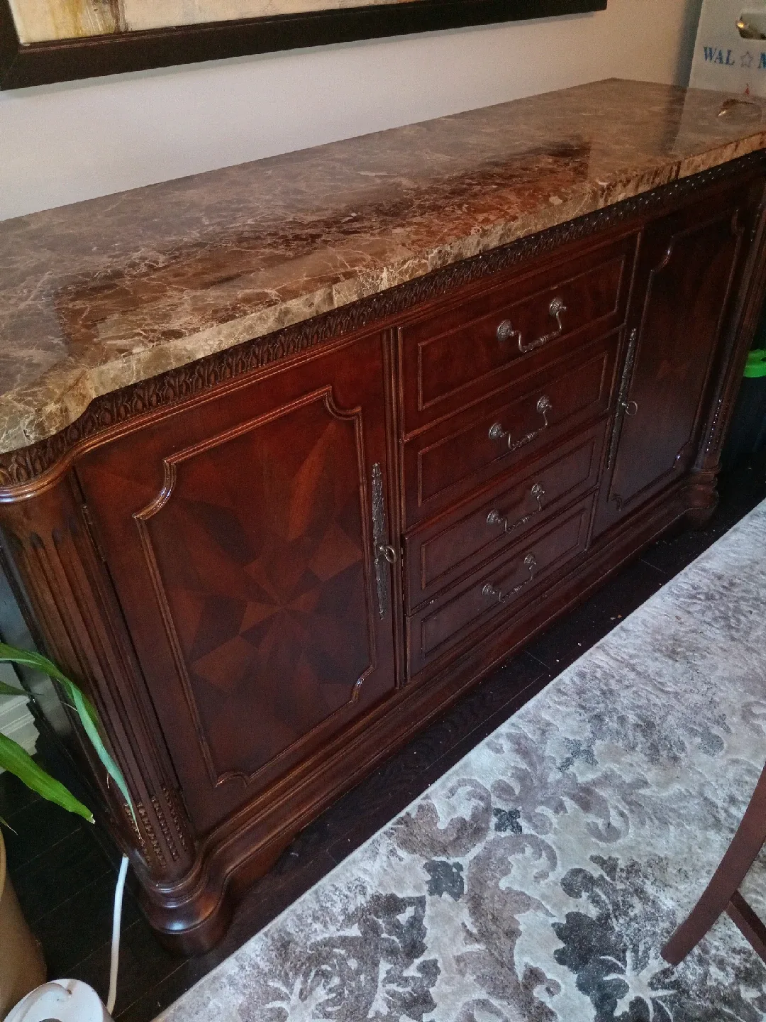 Broyhill Sideboard/Buffet with Marble Top image indicator(2)