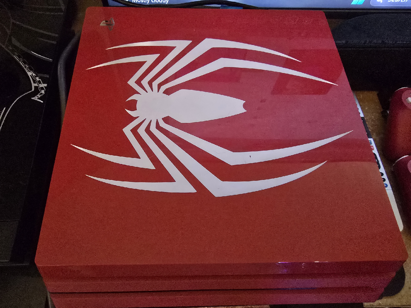 Ps4 Pro Spiderman edition with 2 controllers