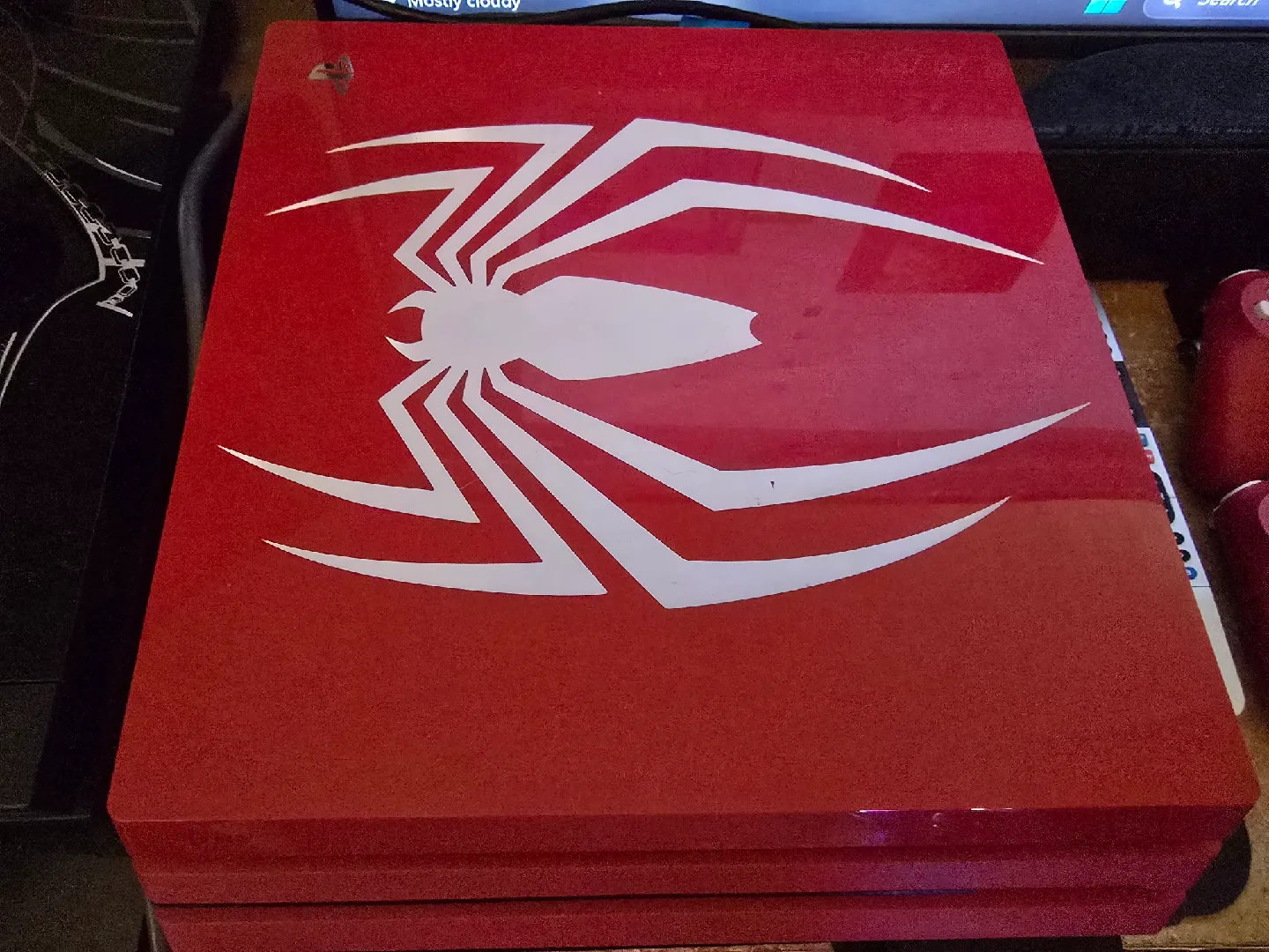 Ps4 Pro Spiderman edition with 2 controllers