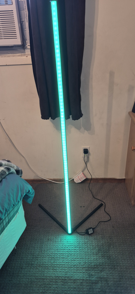 LED Corner Floor Lamp with Remote - photo 2