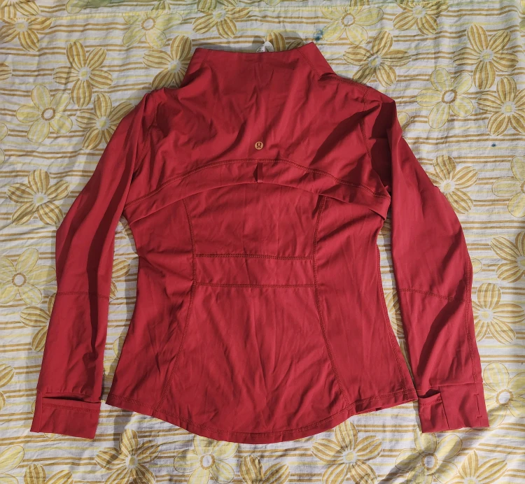 NWT Red Lululemon Define Jacket w/ Gold Accents - photo 2