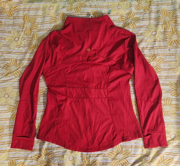 NWT Red Lululemon Define Jacket w/ Gold Accents image indicator(2)