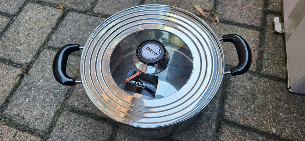 Myland Potking Stainless Steel Stock Pot, 26x15H, 8QT