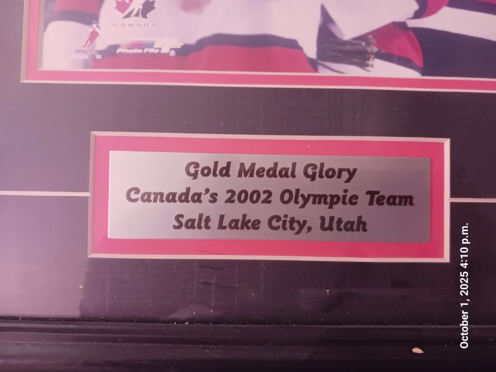 Framed 2002 Olympic Hockey Team Photo image indicator(2)