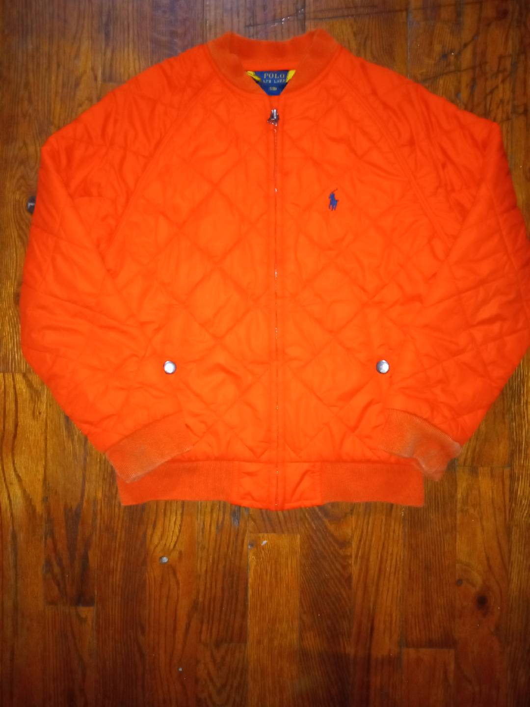 Polo Ralph Lauren Orange Quilted Jacket - Size S(8) - photo 5