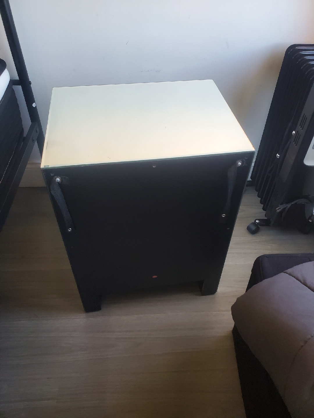 Mirrored 3-Drawer Nightstand - photo 4