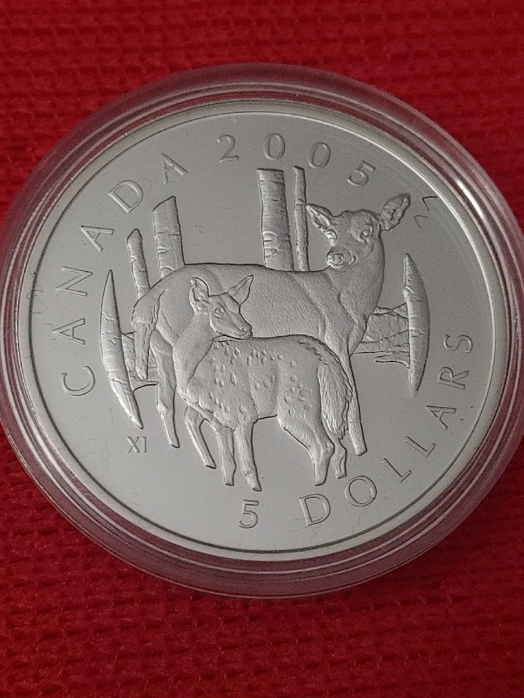 2005 Canadian $5  Fine Silver Coin .9999 image indicator(2)