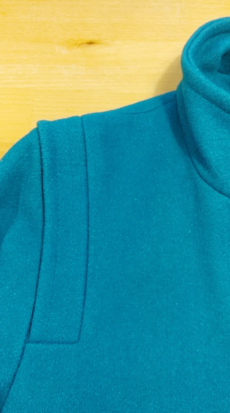 Vintage Niccolini Teal Wool Coat image indicator(5)