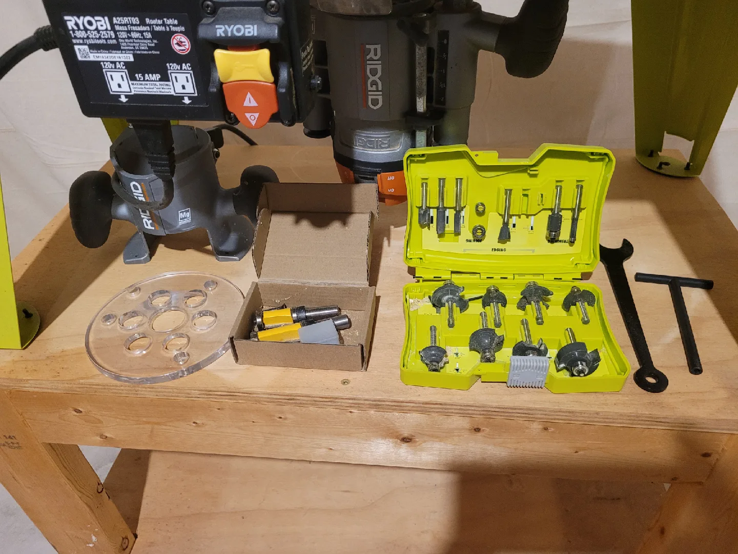 Ryobi A25RT01 Router Table with Ridgid Router image indicator(4)