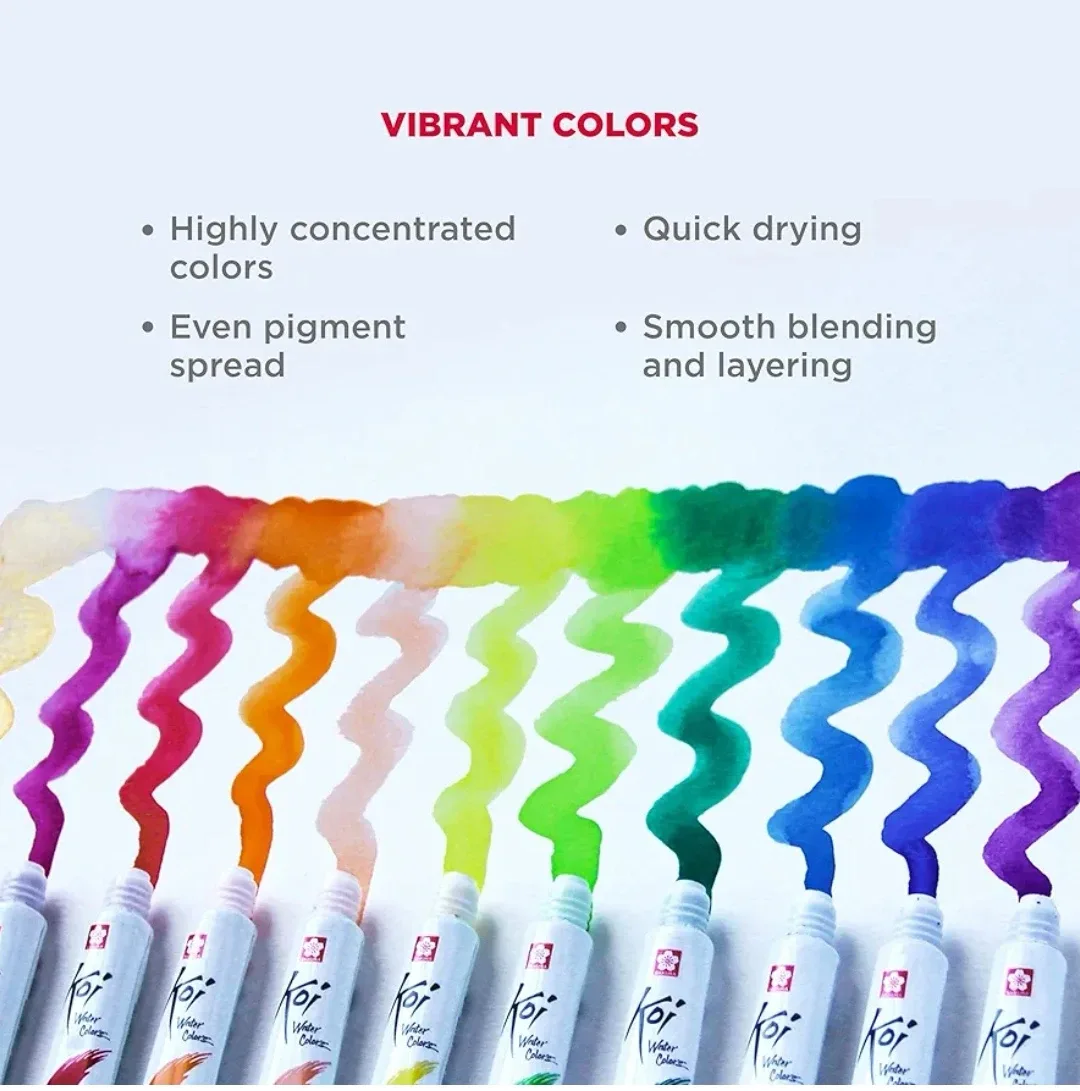 Sakura Koi Water Colors - 12 colors 12ml Tubes image indicator(2)