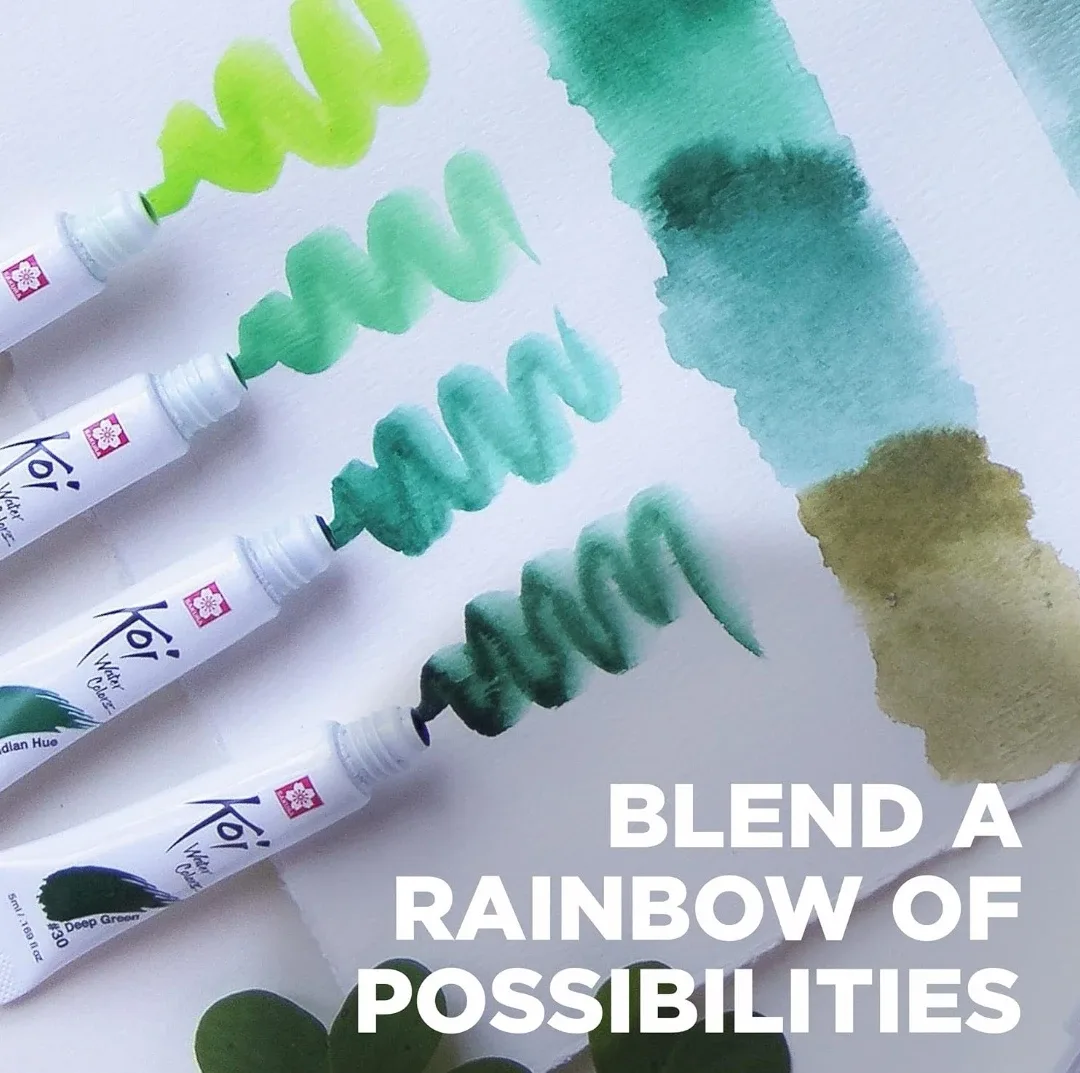 Sakura Koi Water Colors - 12 colors 12ml Tubes image indicator(3)