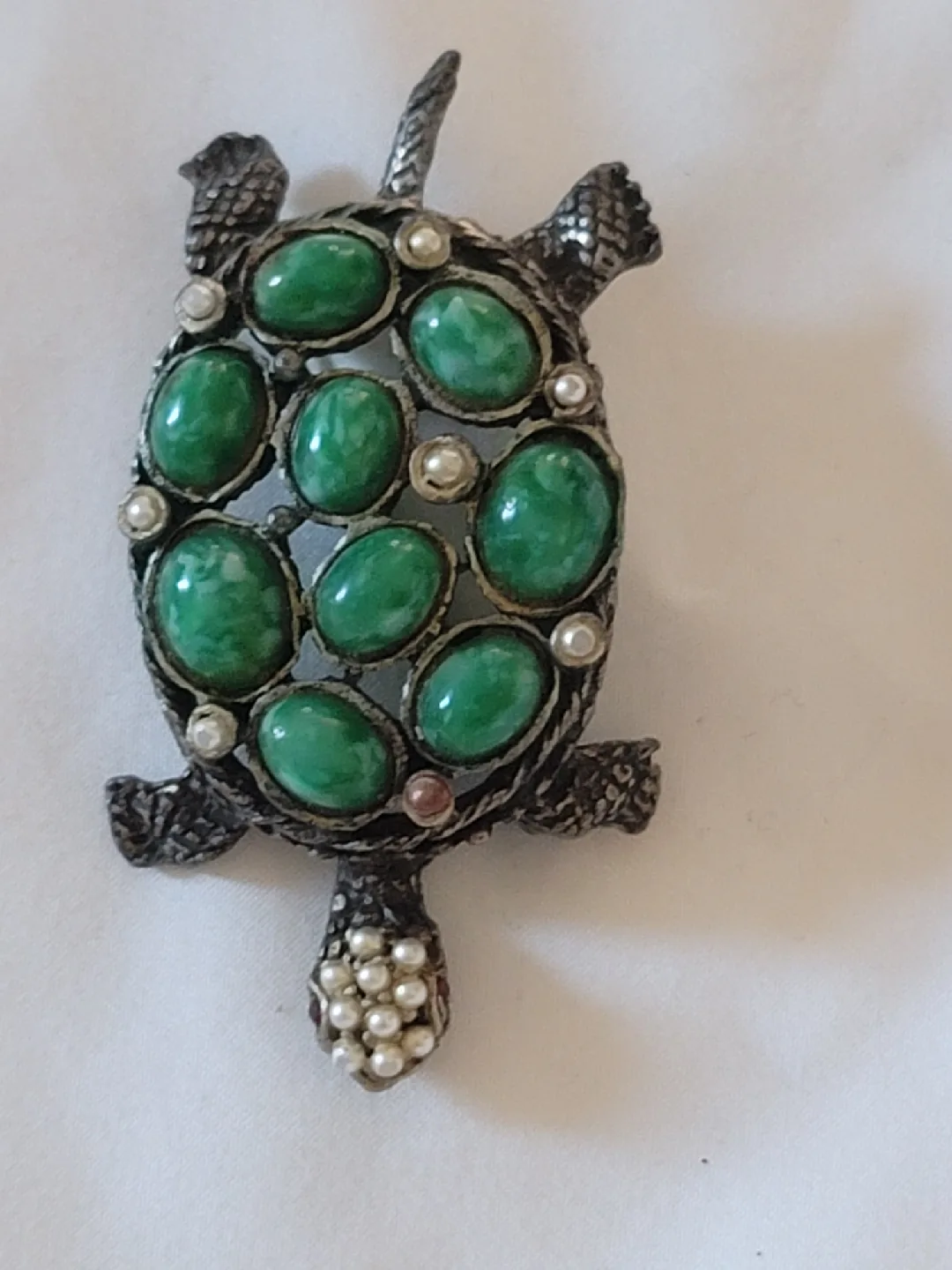 Vintage Brooches - Hummingbird, Turtle, Lady thumbnail