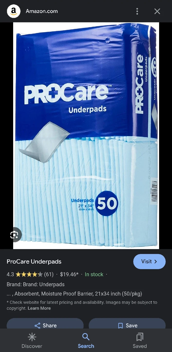 ProCare Underpads 21 x 34 inch (50/pkg) - photo 2