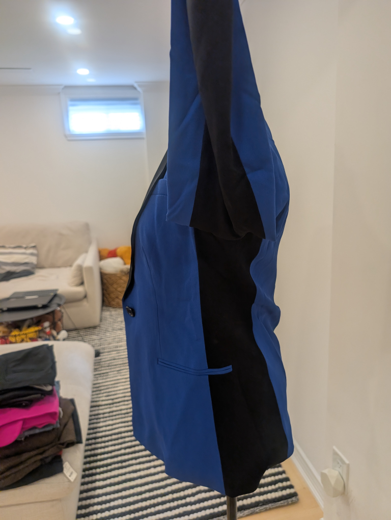 DKNY Donna Karan - Blue & Black Blazer - M - photo 3