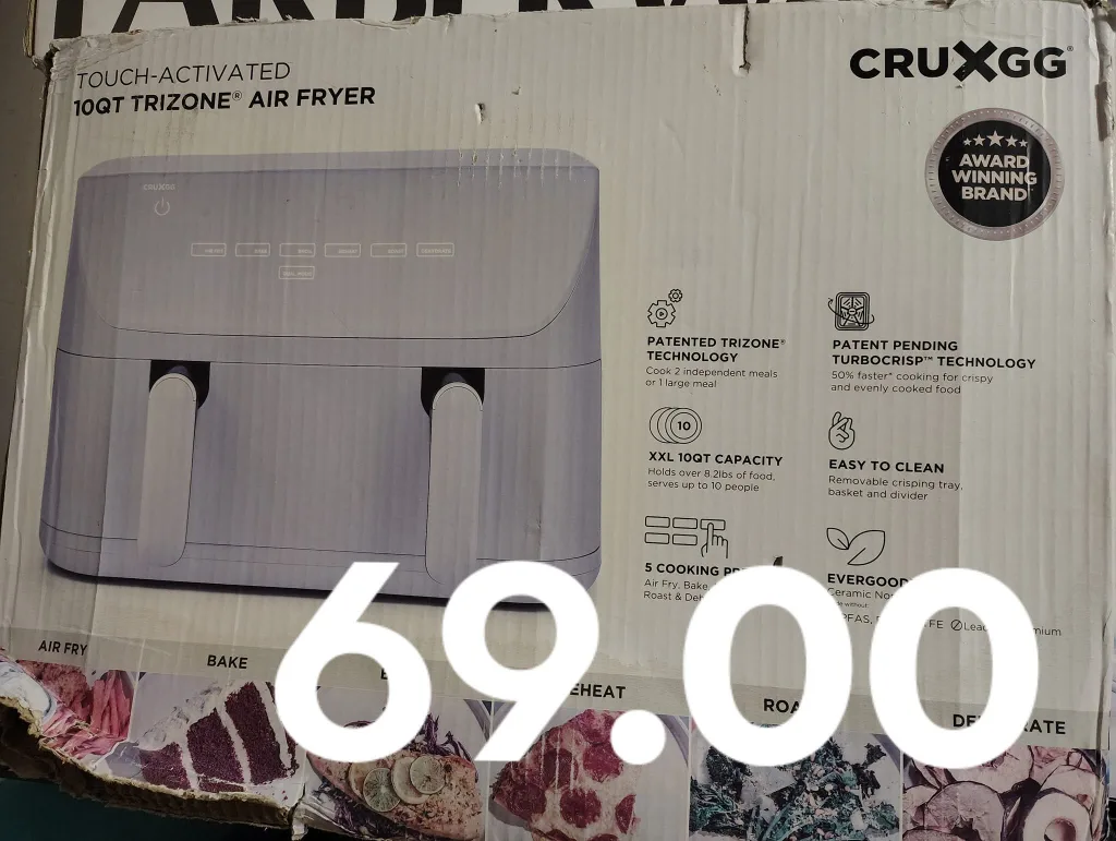 CRUXGG 10QT TRIZONE® Air Fryer thumbnail