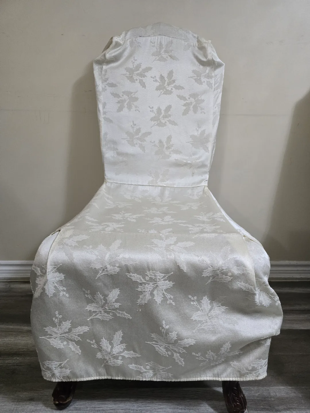 Ornate Brown Upholstered Dining Chair image indicator(4)