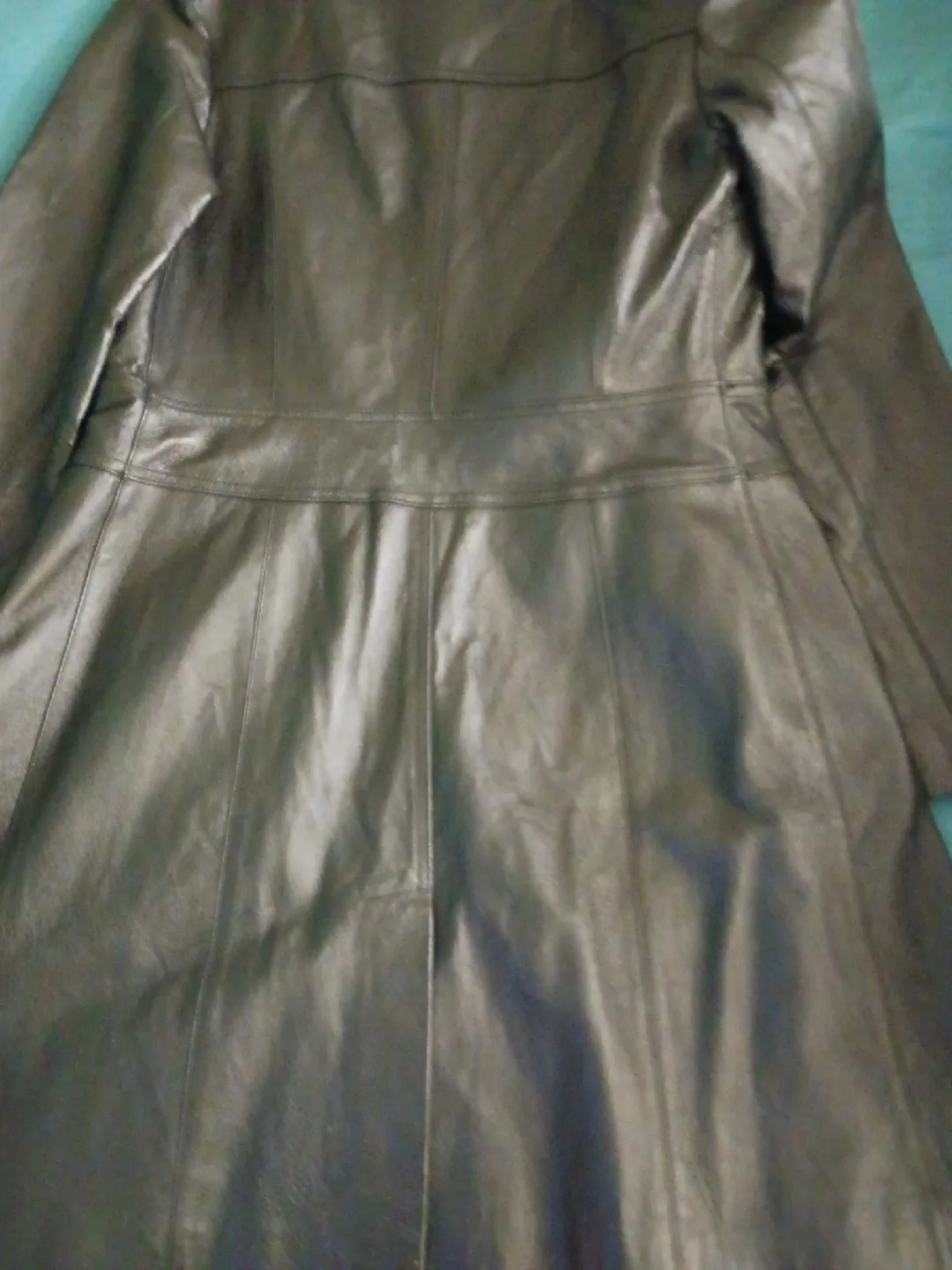 Le Chateau Black Leather Coat XS image indicator(4)