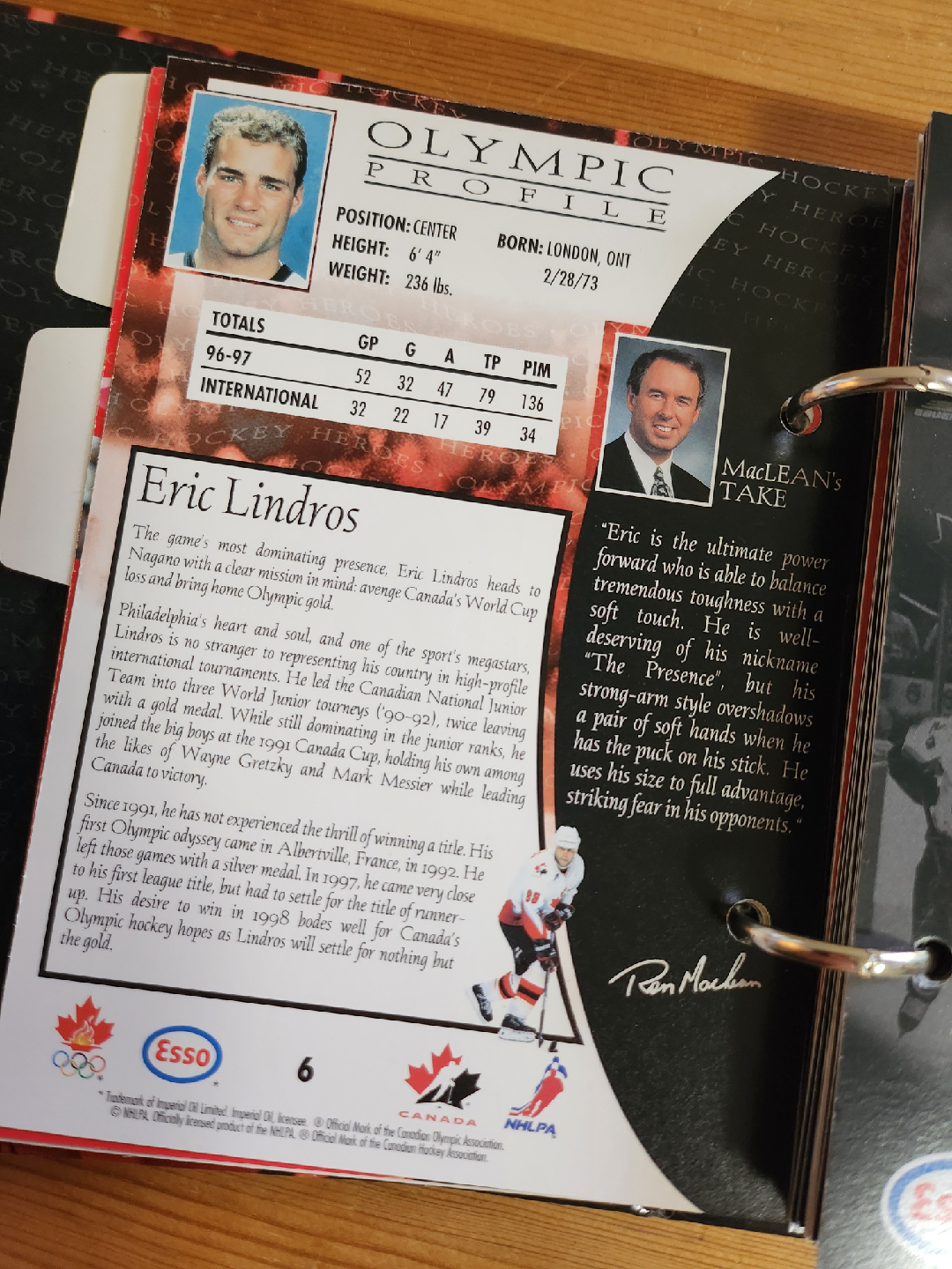 Olympic Hockey Heroes Binder ❤️ - photo 4