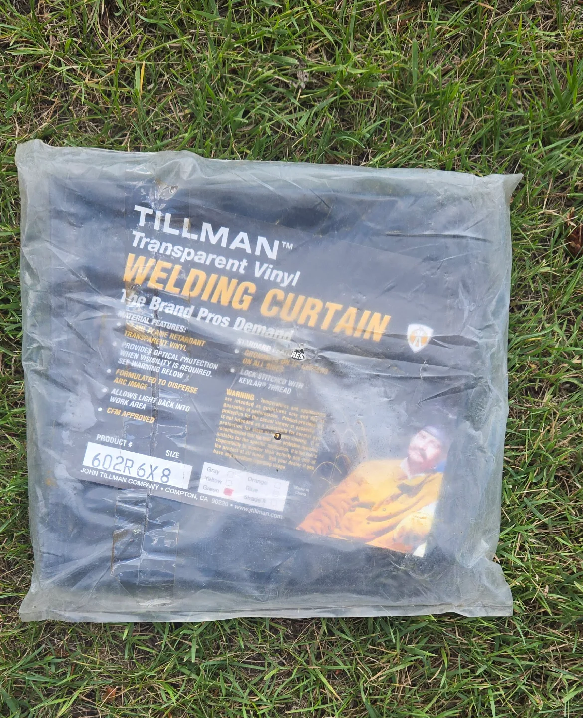 Tillman Transparent Vinyl Welding Curtain 6x8