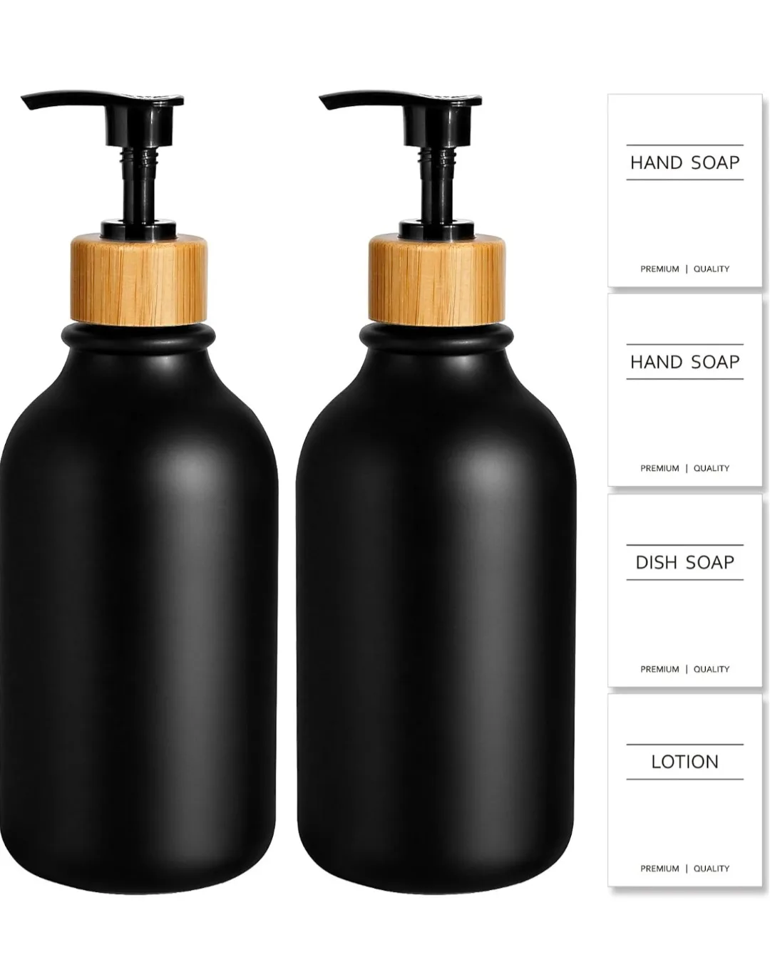 Black Soap Dispenser - 17 fl oz