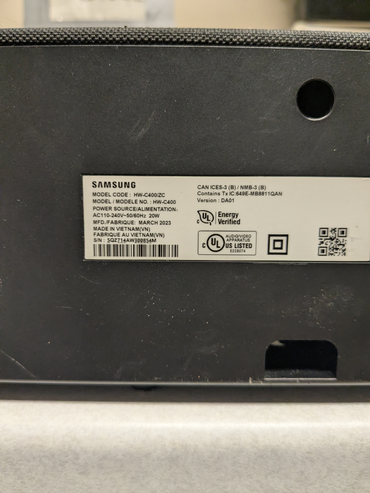 Samsung HW-C400/ZC Soundbar - photo 3