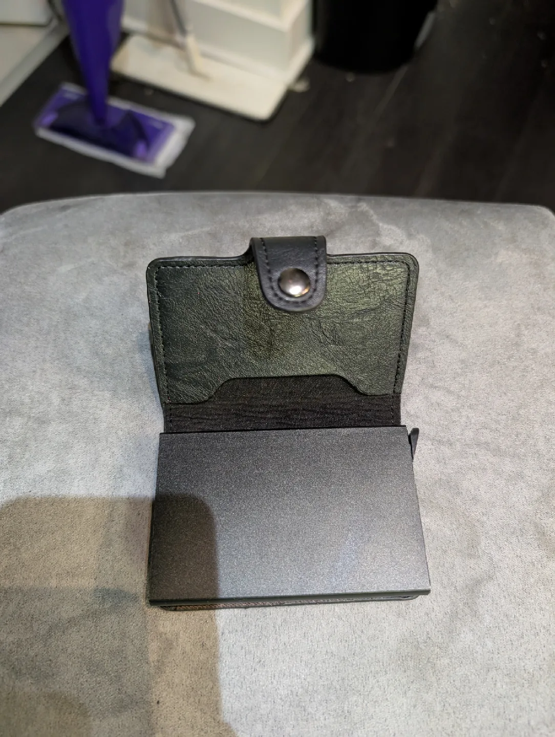 Black Pop-Up Card Wallet