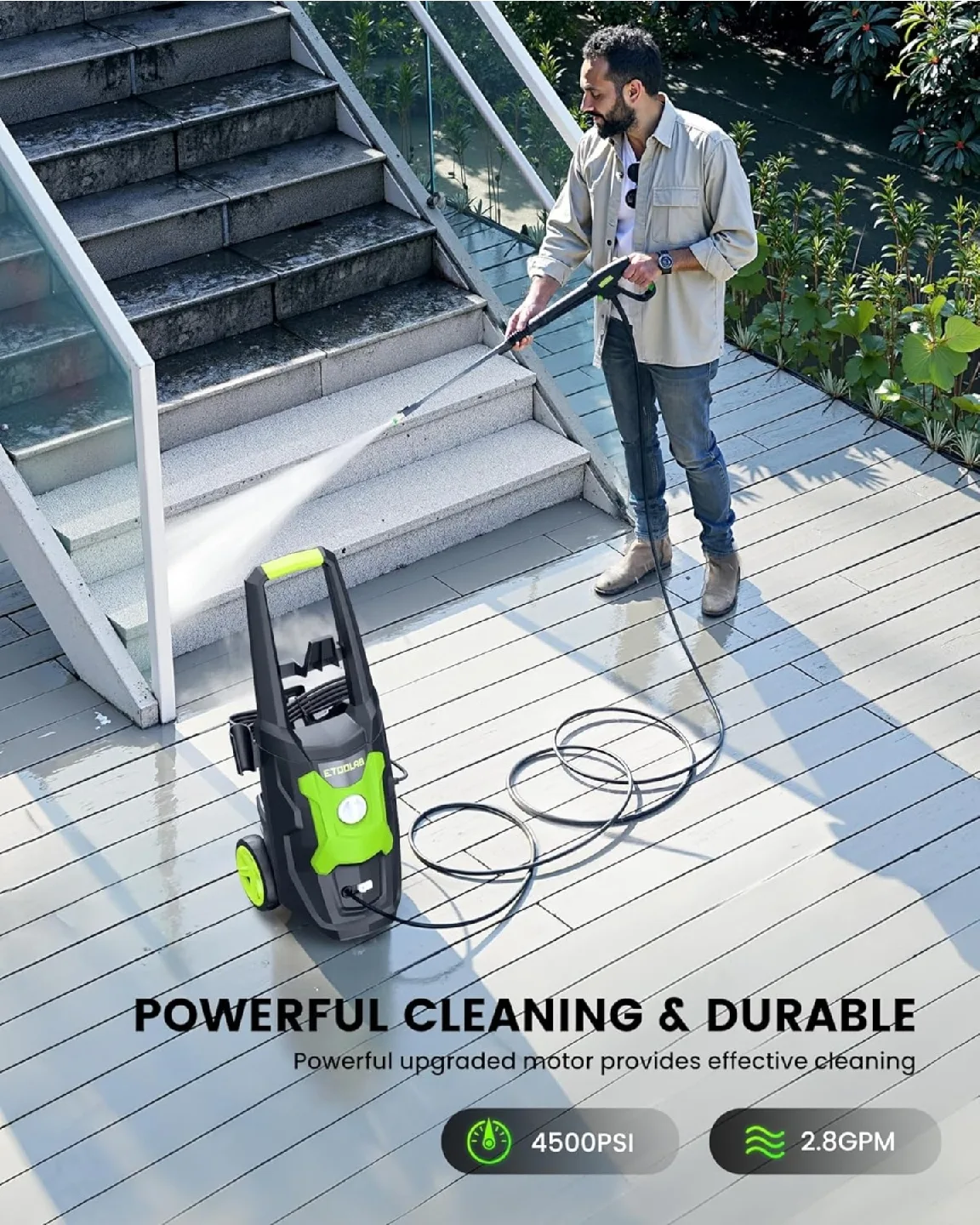 ETOOLAB Heavy Duty Pressure Washer - Like New! image indicator(2)