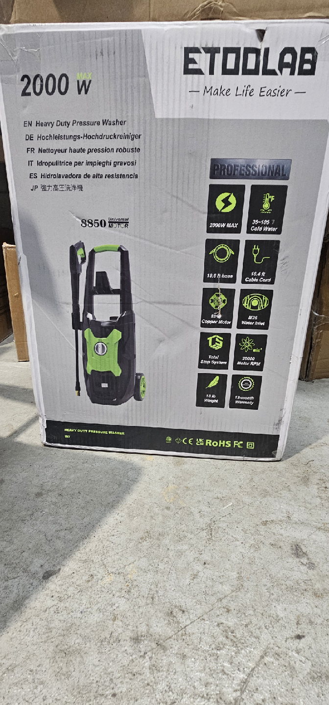 ETOOLAB Heavy Duty Pressure Washer - Like New! - photo 4