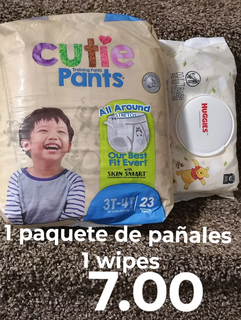 Cutie Training Pants 3T-4T + Huggies Wipes thumbnail