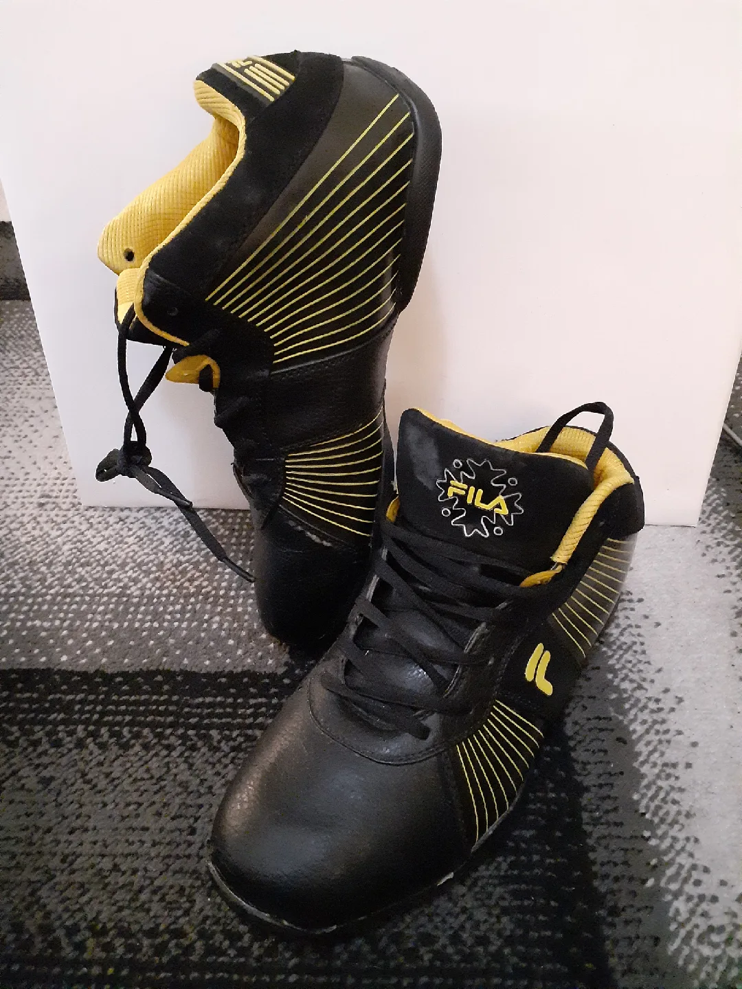 Fila Marshal Black & Yellow Shoes - size 10 image indicator(2)