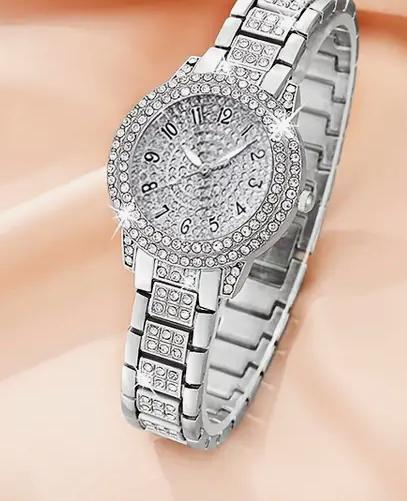 Rose Gold Rhinestone Women's Watch