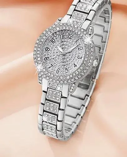 Rose Gold Rhinestone Women's Watch